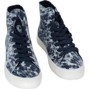 Sun Stone Mesa Tie-Dye Lace-Up High-Top Sneakers Blue Men's US 8
